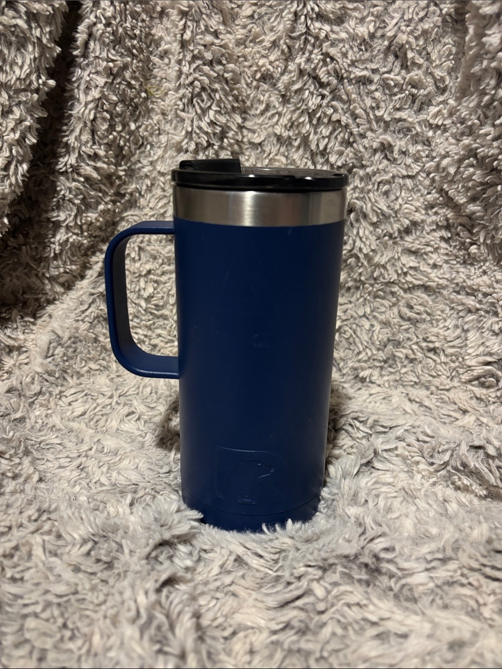 RTIC Blue Insulated Travel Mug with Handle and Flip Lid 16oz